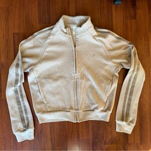 HALARA Light Beige Ribbed Jacket